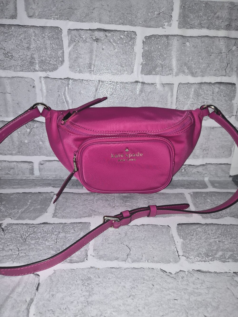 Kate Spade Hot Pink Nylon Crossbody Belt Bag